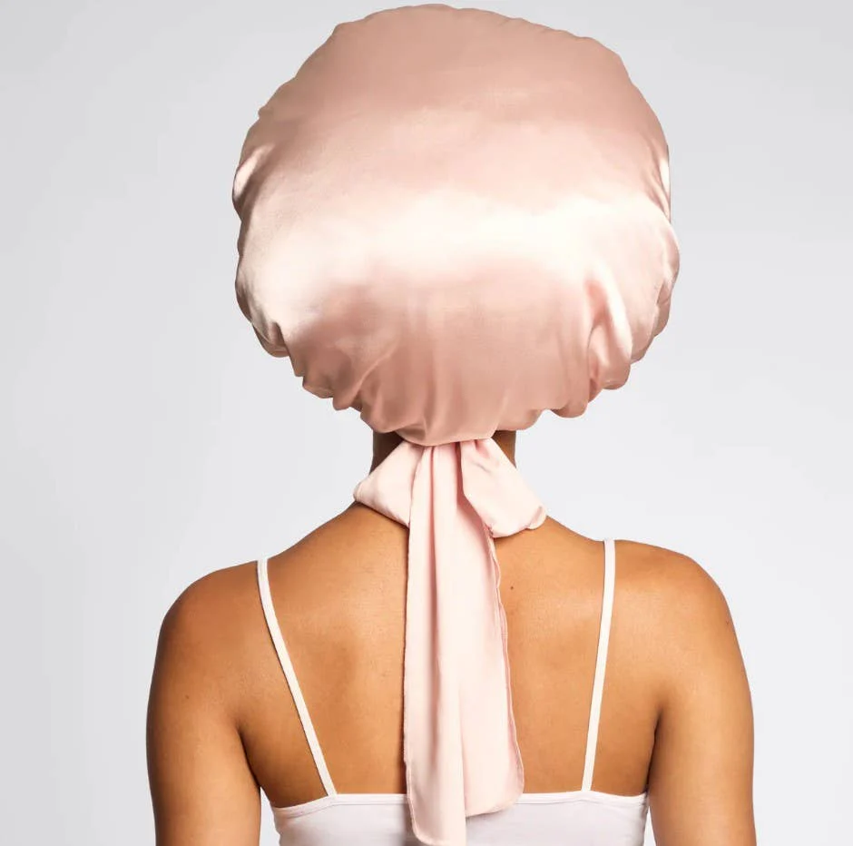 Adjustable Oversized Satin Bonnet - Image 2