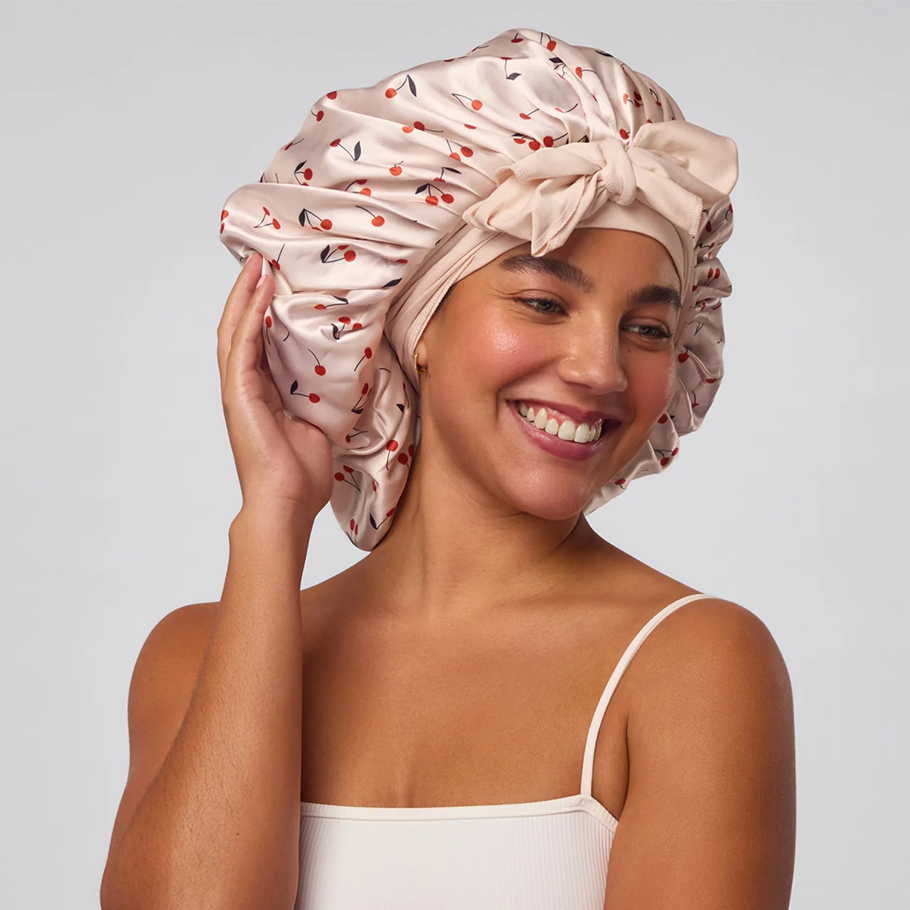 Adjustable Oversized Satin Bonnet - Image 6
