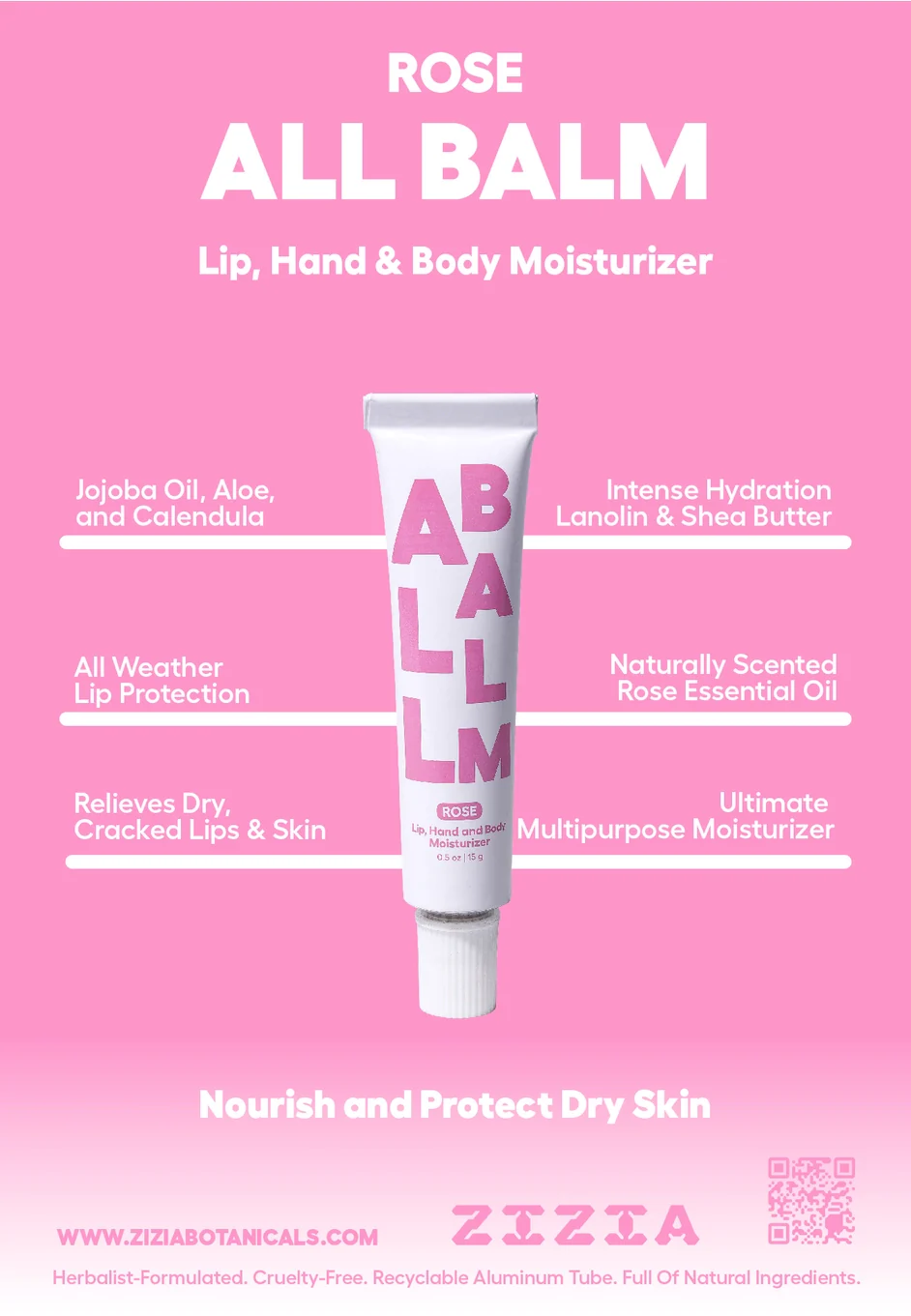 All Balm for Dry Skin - Rose - Image 3