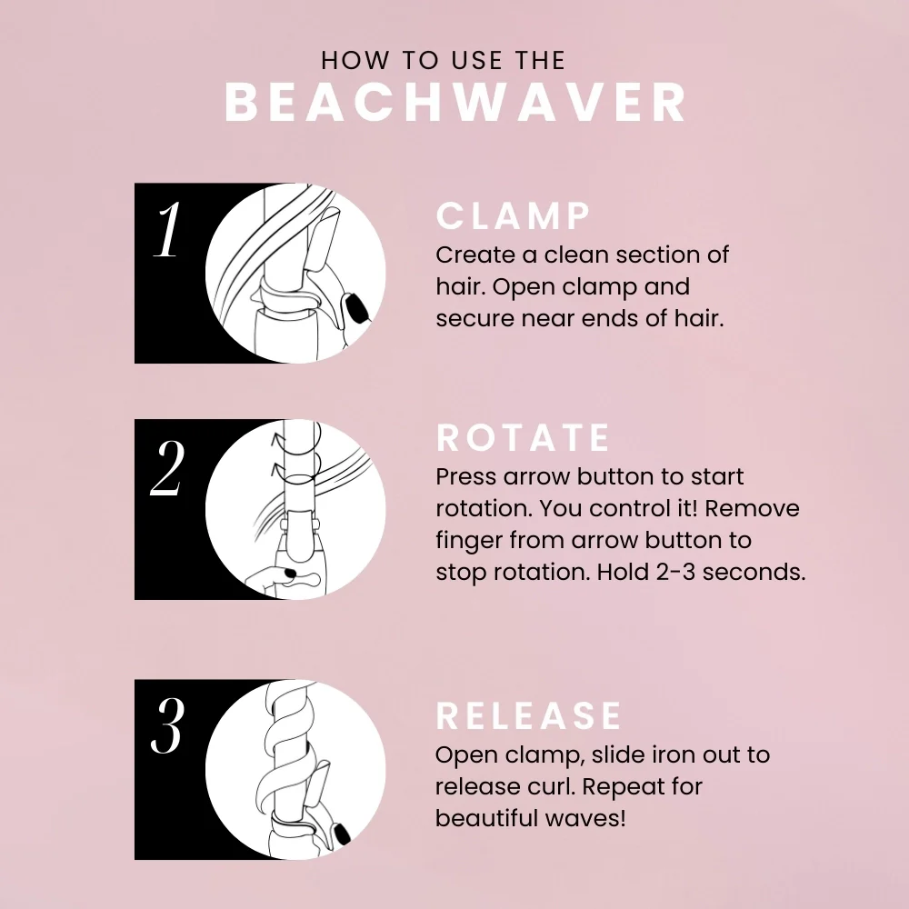 Beachwaver B1 Pink Sunset - Image 4
