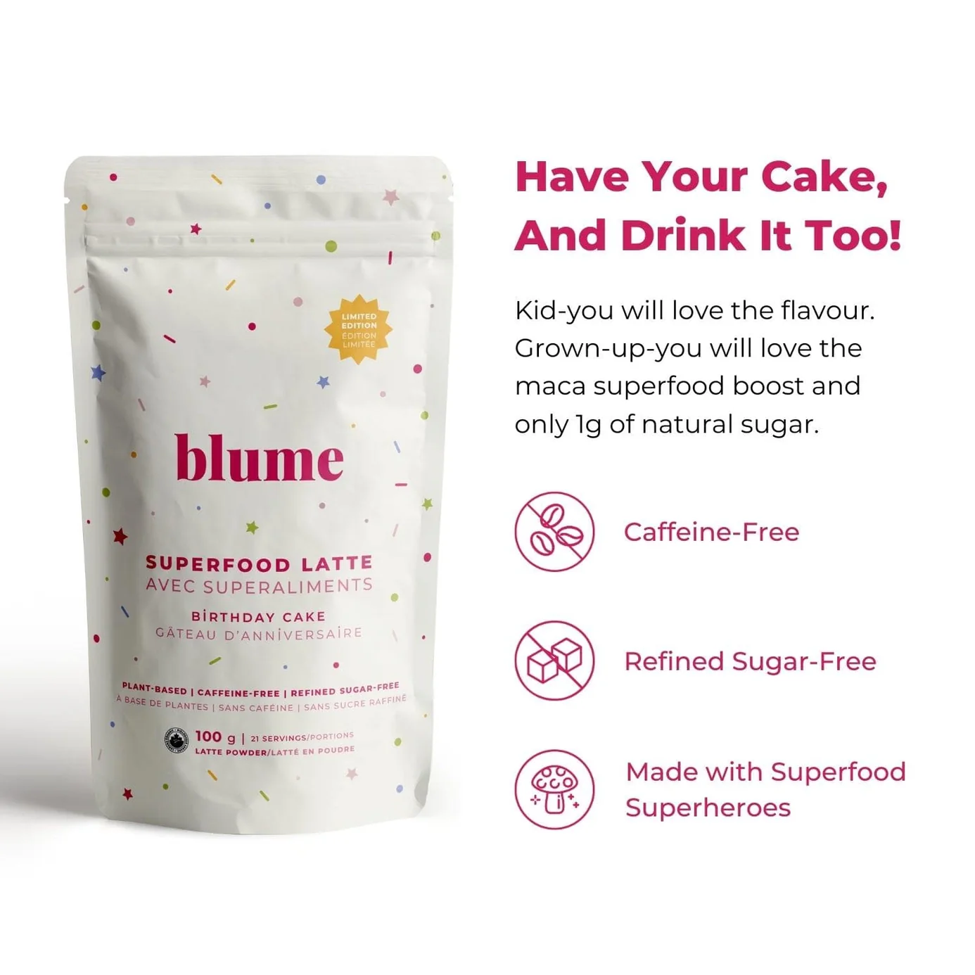 Birthday Cake Superfood Latte Blend - Image 3