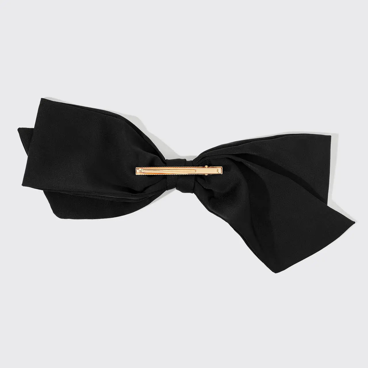 Black Bow Clip Made with Recycled Fabric - Image 5
