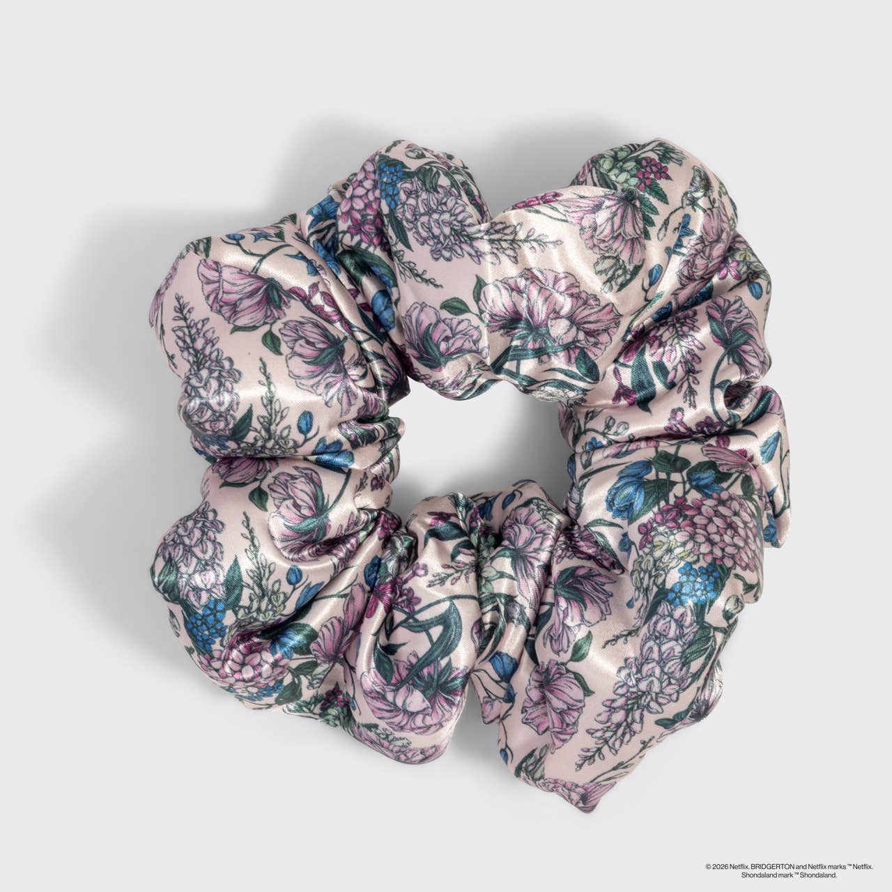 Bridgerton x Kitsch Satin Pillow Scrunchies® in Toile in Bloom - Image 5