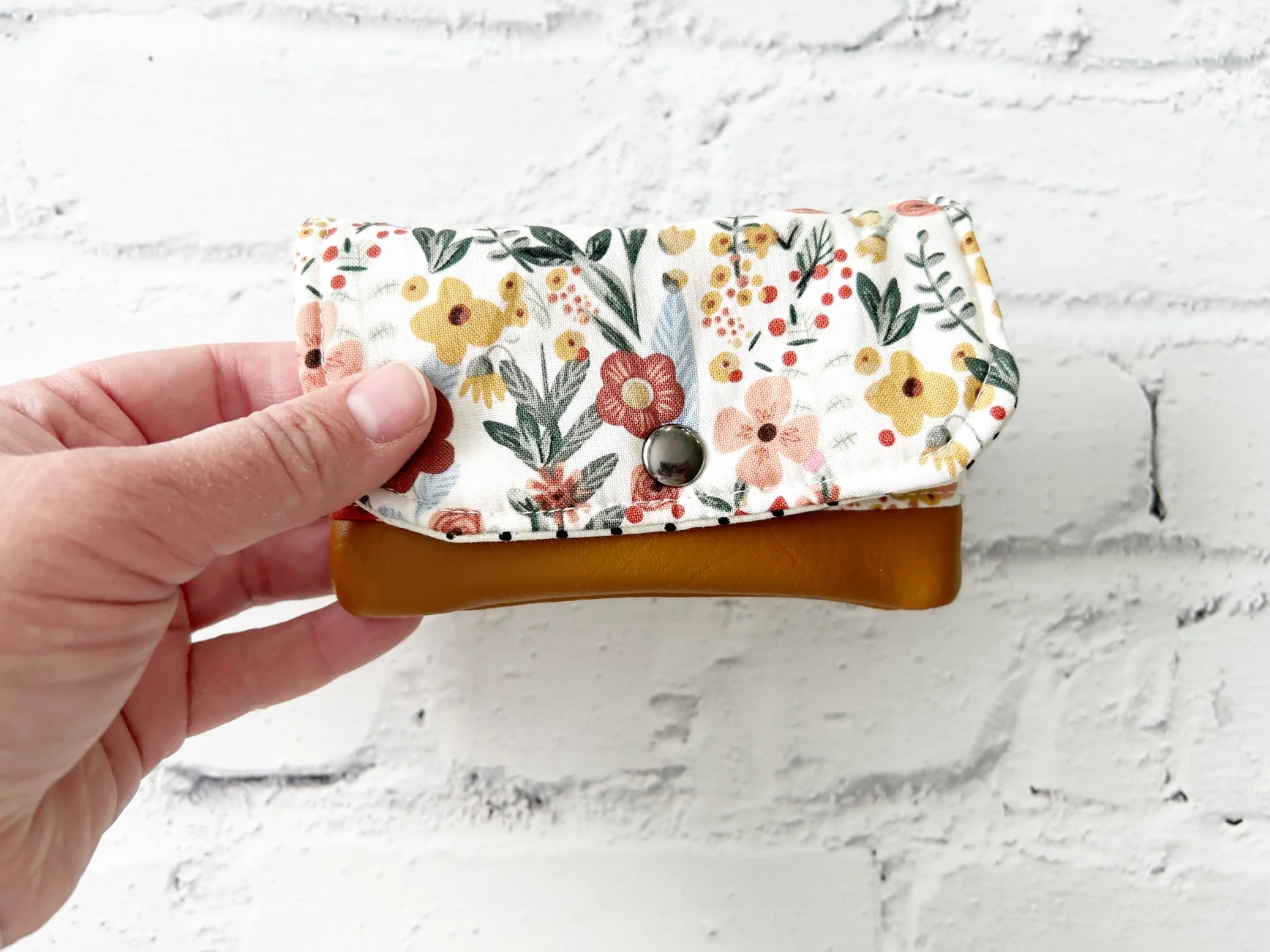 Card Wallet Pouch with Vegan Leather Base - Image 4