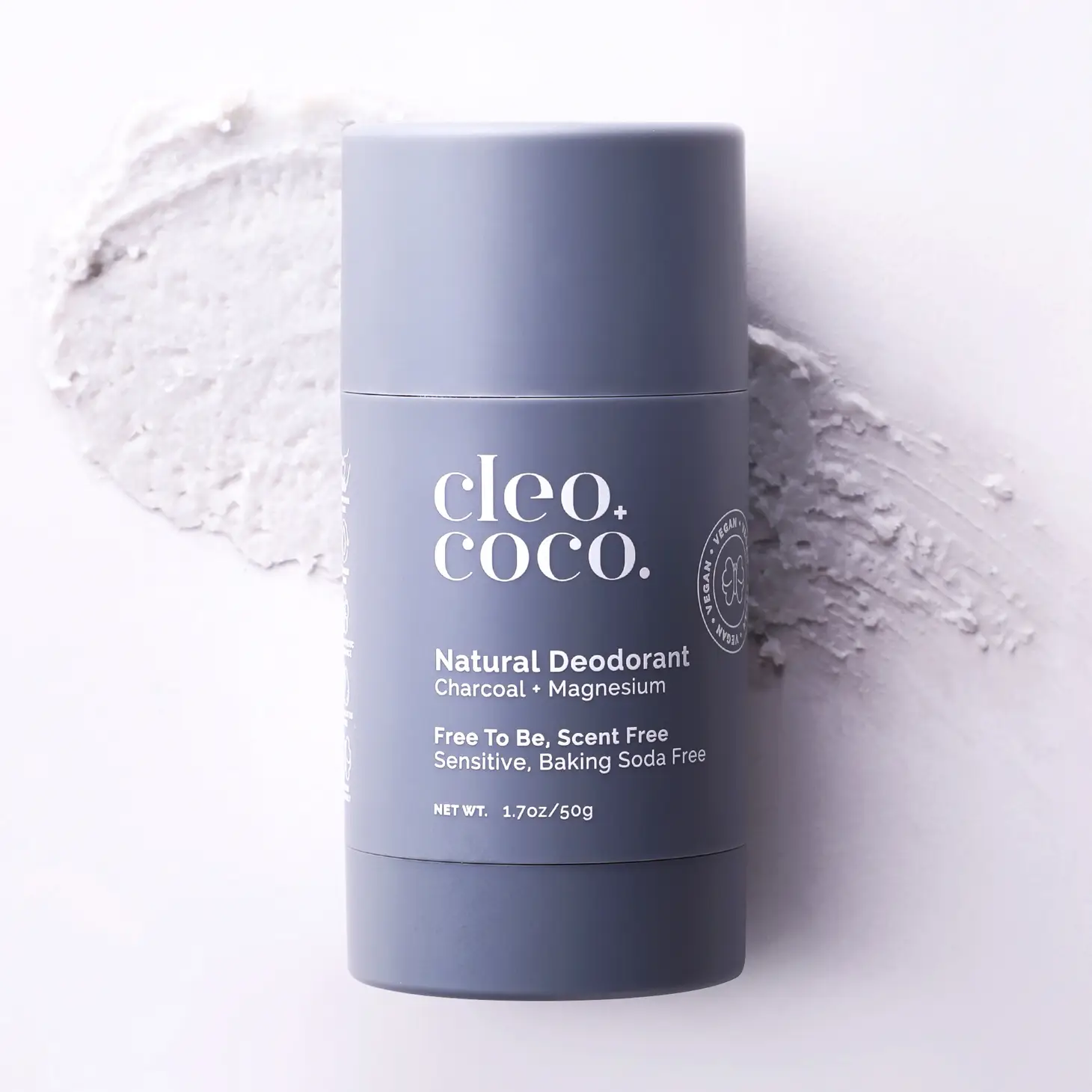 Charcoal + Magnesium Free to Be Deodorant - Sensitive, Baking Soda-Free, Scent-Free - Image 2