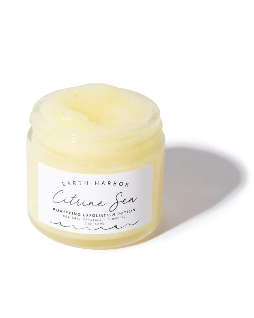 Citrine Sea Purifying Exfoliation Potion with Sea Salt Crystals + Turmeric - Image 4