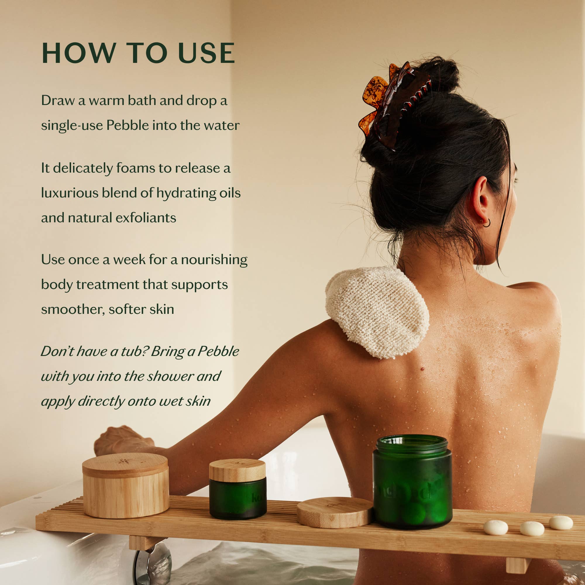 Daily Pebble | Deep Moisturizing Solid Bath & Shower Oil - Image 5