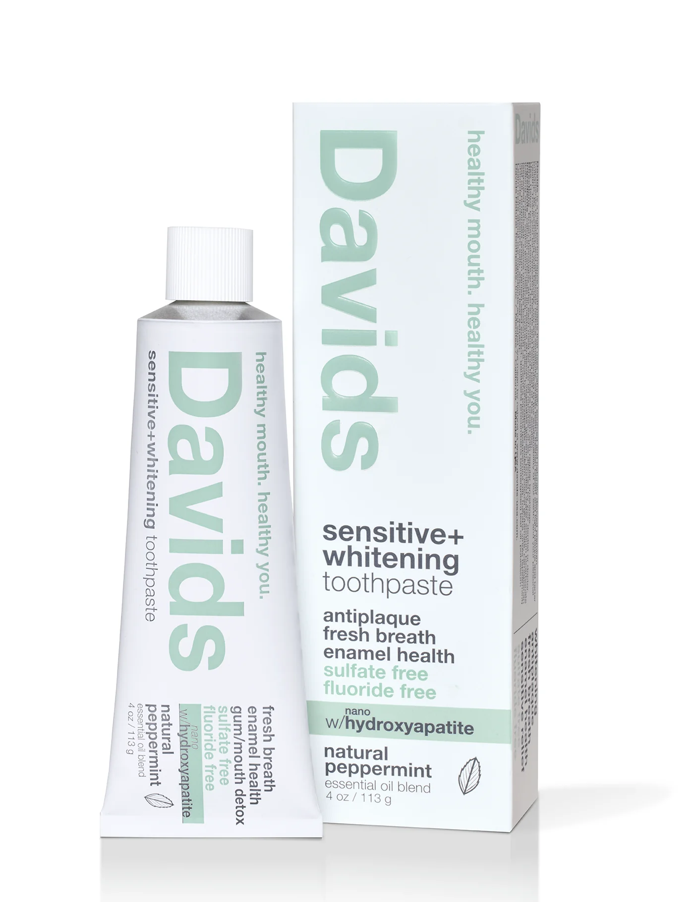 Sensitive + Whitening Nano-Hydroxyapatite Premium Toothpaste - Peppermint - Image 4