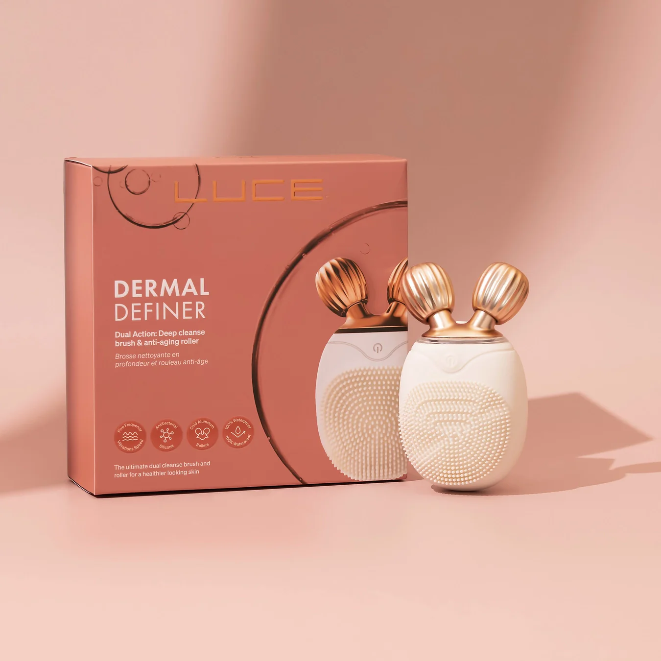 Dermal Definer Dual Action Deep Cleanse Brush & Anti-Aging Roller - Image 9