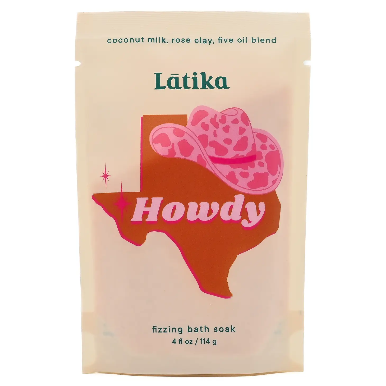 Fizzing Bath Soak with Coconut Milk, Rose Clay and Oil Blend - Image 3