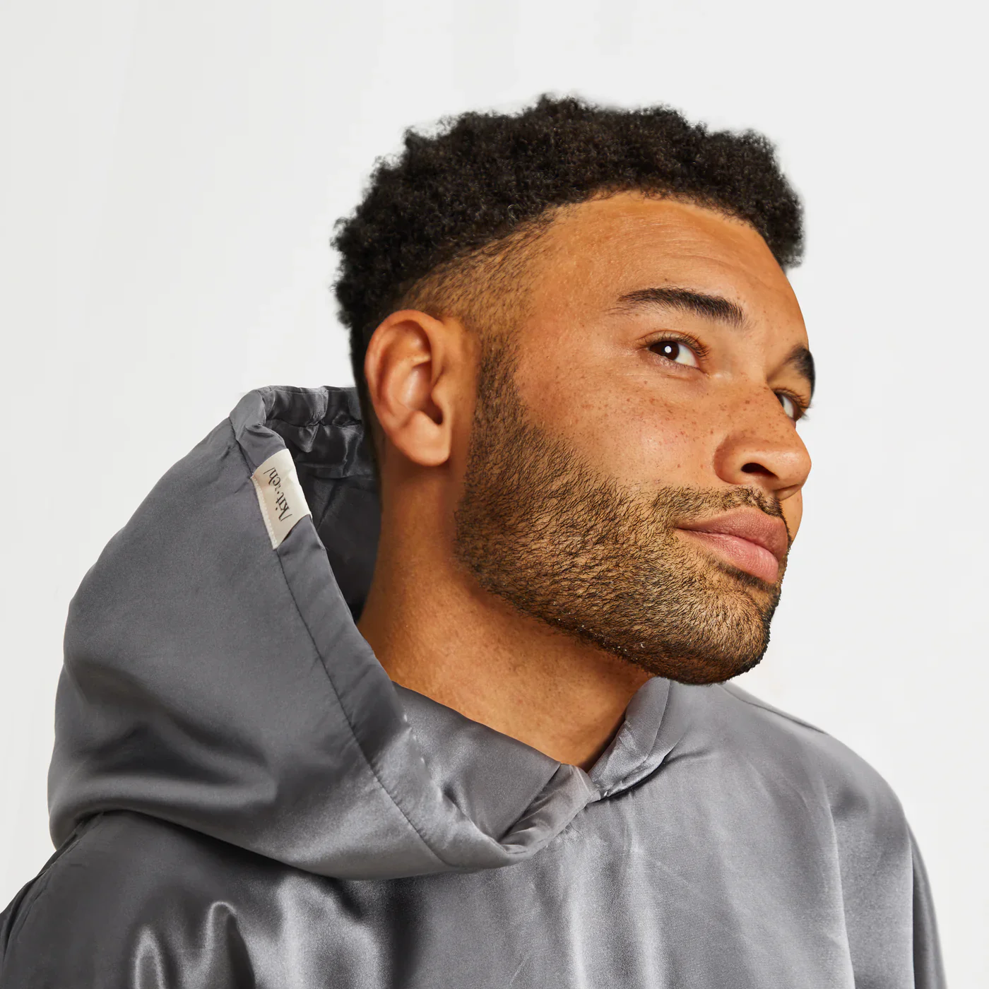 Glazey Satin Hoodie - Blush - Image 15