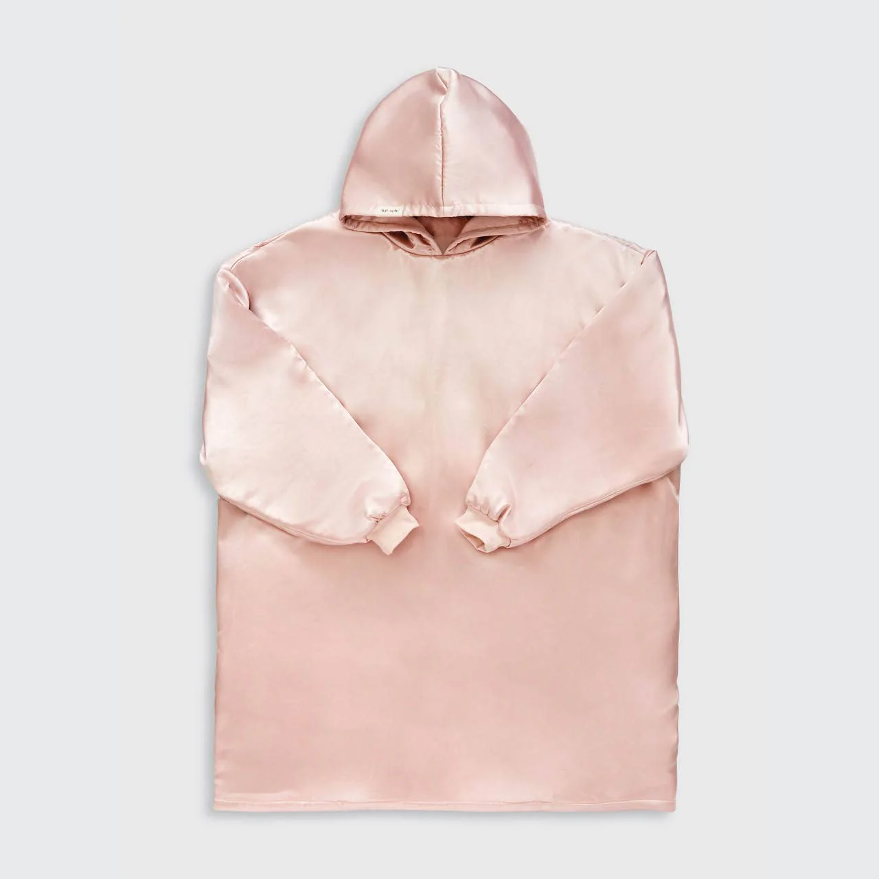 Glazey Satin Hoodie - Blush - Image 4