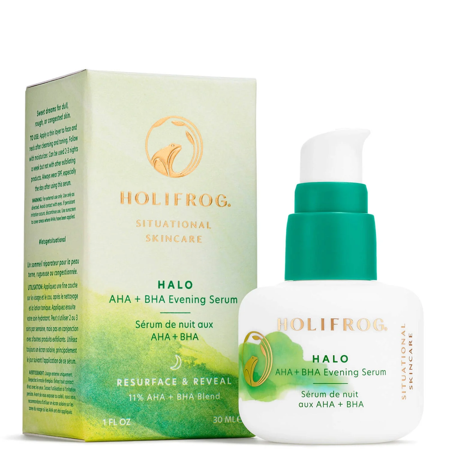 Halo AHA + BHA Evening Serum with 11% AHA + BHA Blend - Image 4