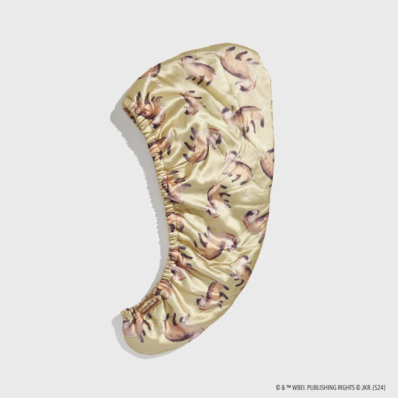 Harry Potter x Kitsch Satin-Wrapped Hair Towel - Hufflepuff - Image 3