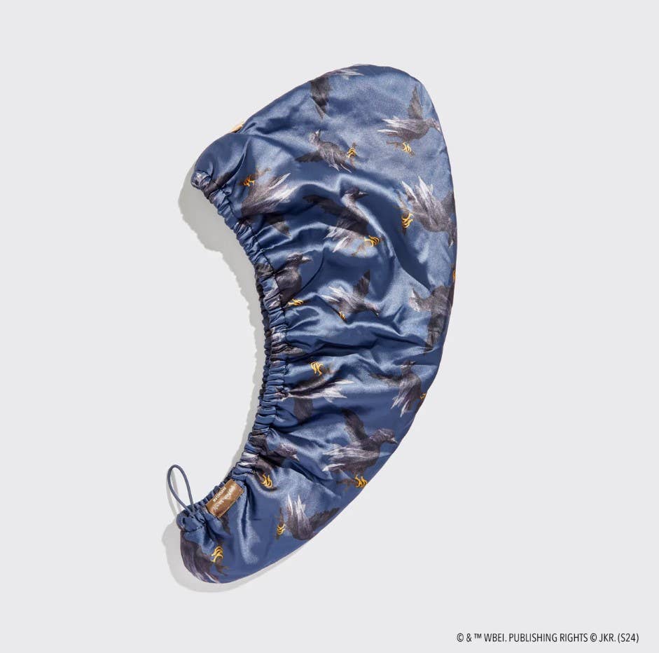 Harry Potter x Kitsch Satin-Wrapped Hair Towel - Ravenclaw - Image 3