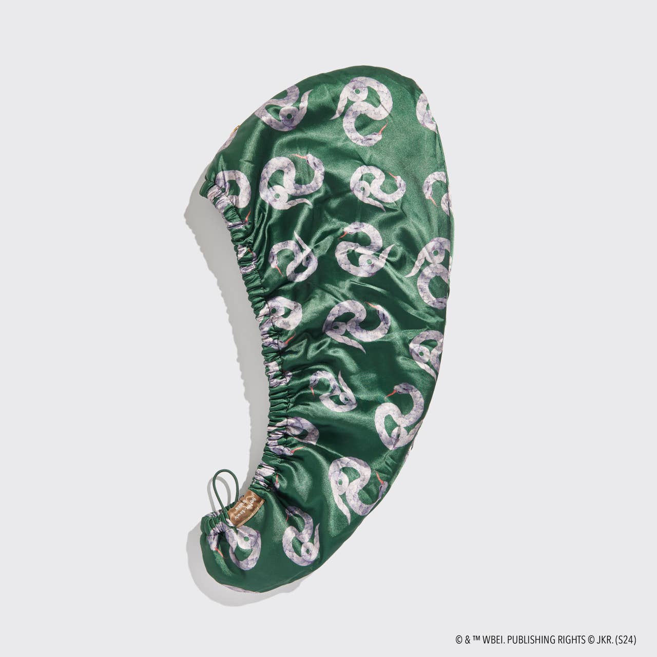Harry Potter x Kitsch Satin-Wrapped Hair Towel - Slytherin - Image 2