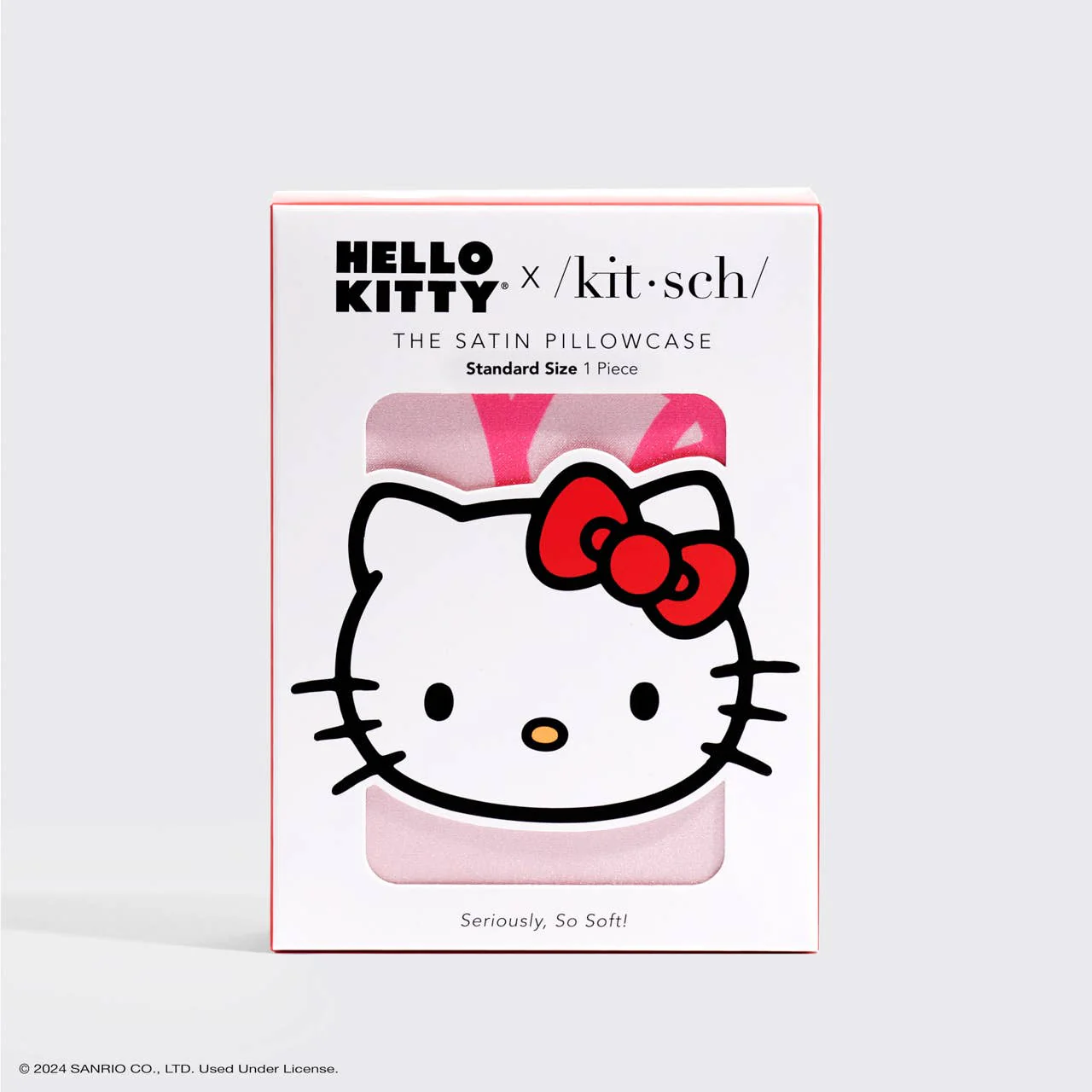 Hello Kitty x Kitsch Pillowcase - Pink Kitty Faces - Image 3