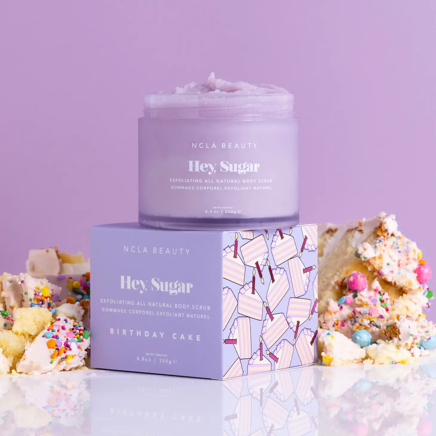 Hey, Sugar Exfoliating Natural Body Scrub - Birthday Cake - Image 2