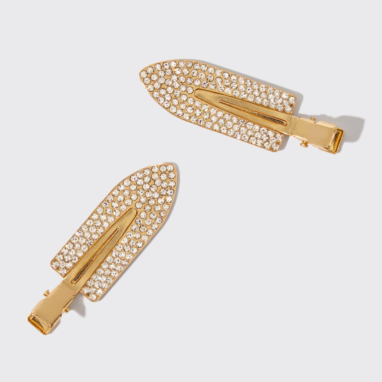 Holiday Gift of Glam Creaseless Clips 2pc Set - Rhinestone - Image 3