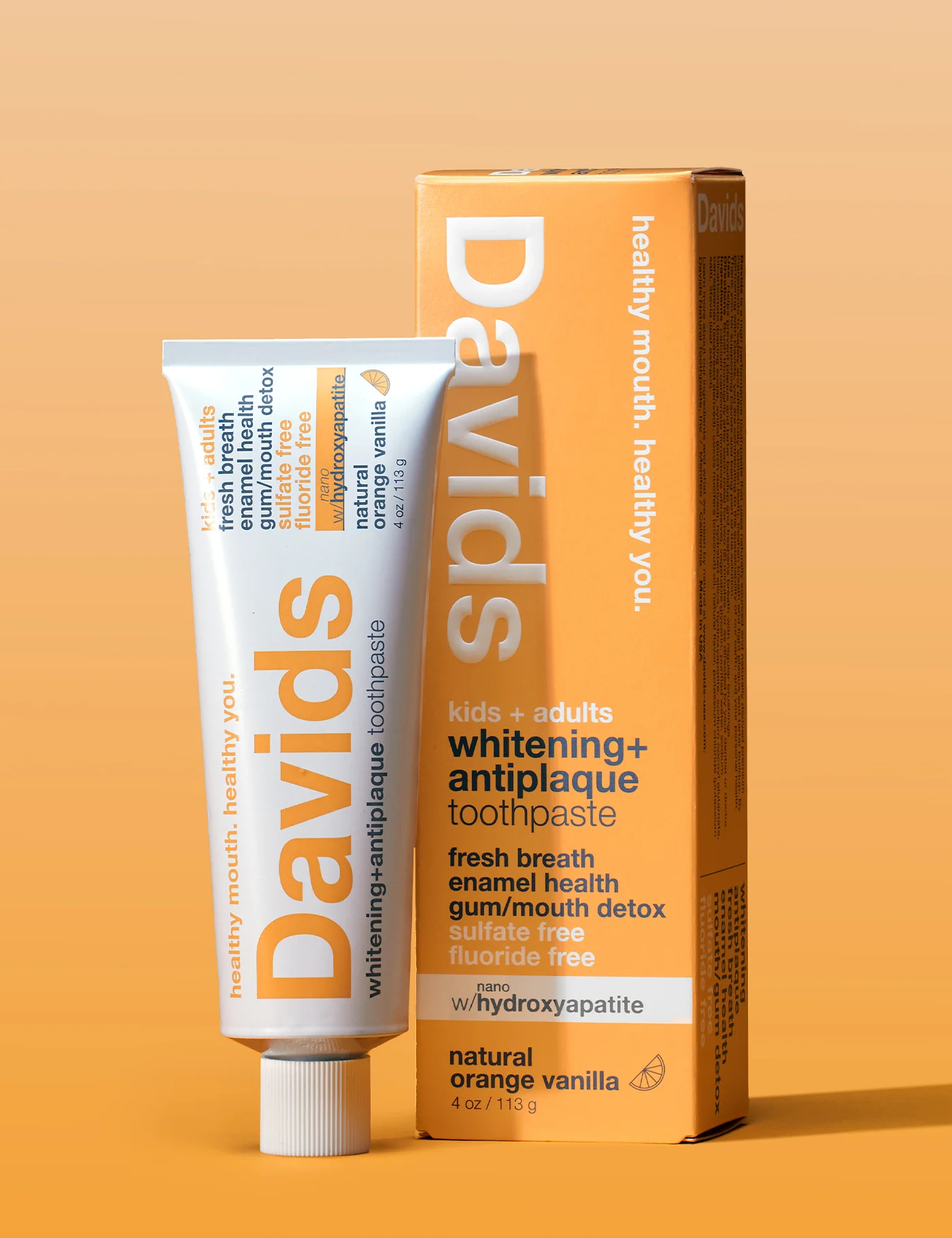 Kids + Adults Nano-Hydroxyapatite Toothpaste  -  Orange Vanilla - Image 4