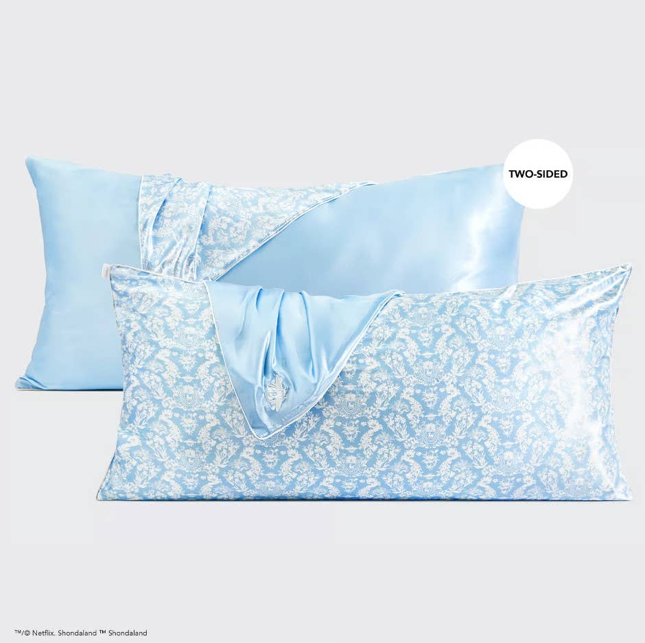 Kitsch x Bridgerton King Satin Pillowcase / Toile De Blue - Image 3