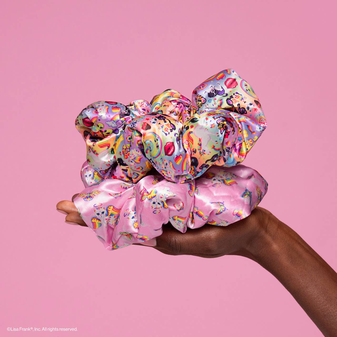 Lisa Frank x Kitsch Pillow Scrunchies® in Satin in The Fantastic World of Lisa Frank - Image 3