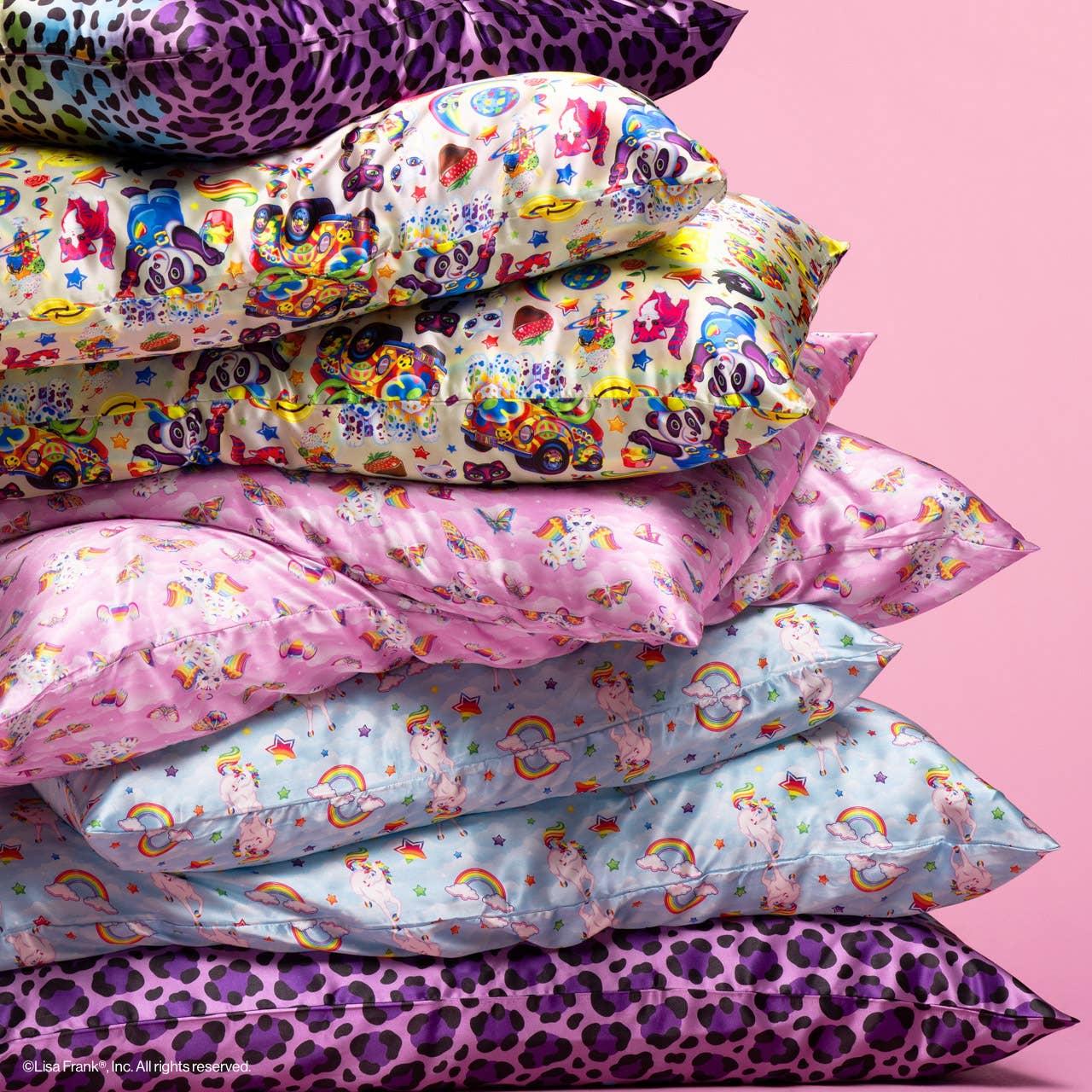 Lisa Frank x Kitsch Standard Satin Pillowcase - Image 2