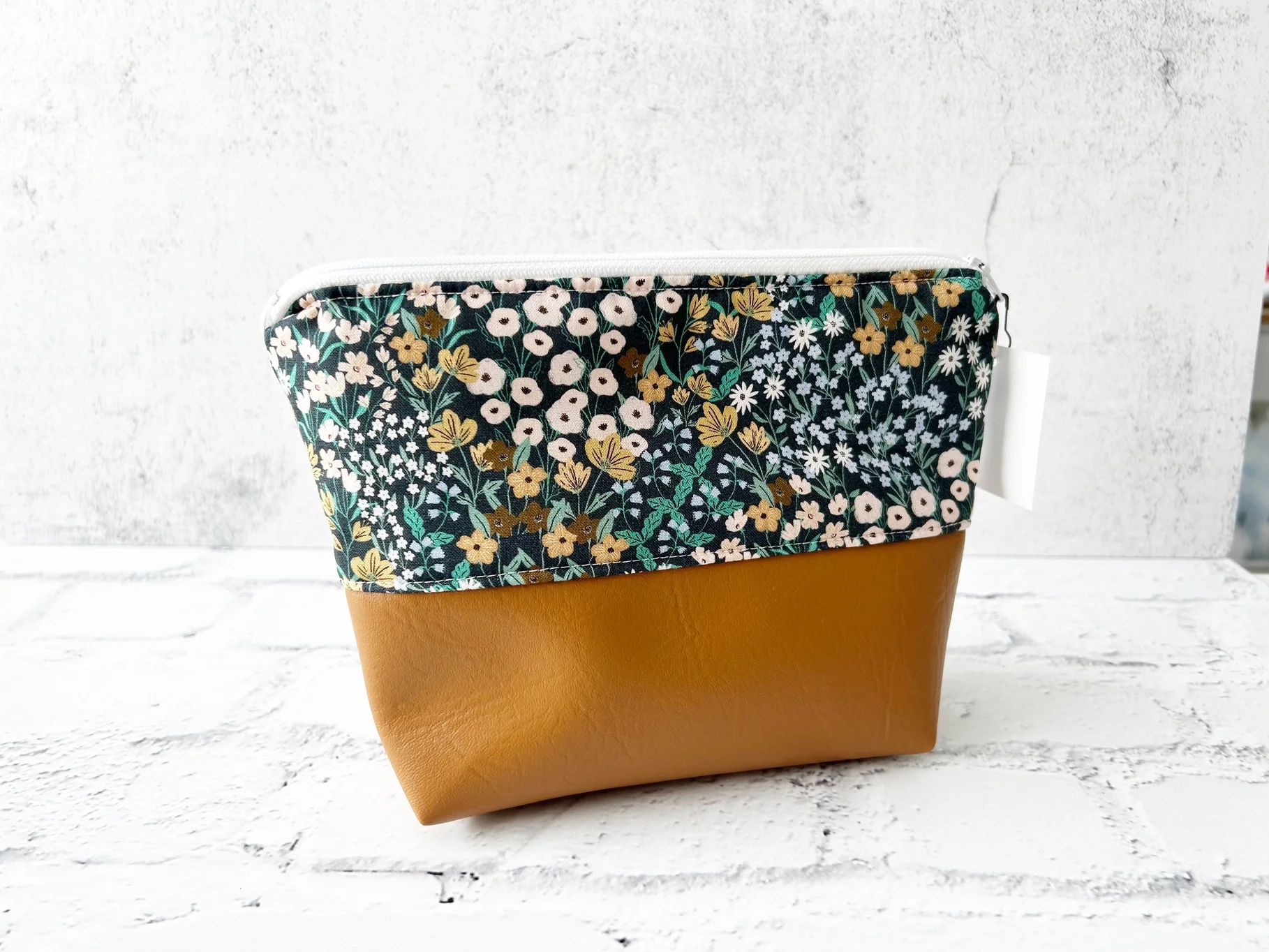 Makeup Bag with Vegan Leather Base - Image 2
