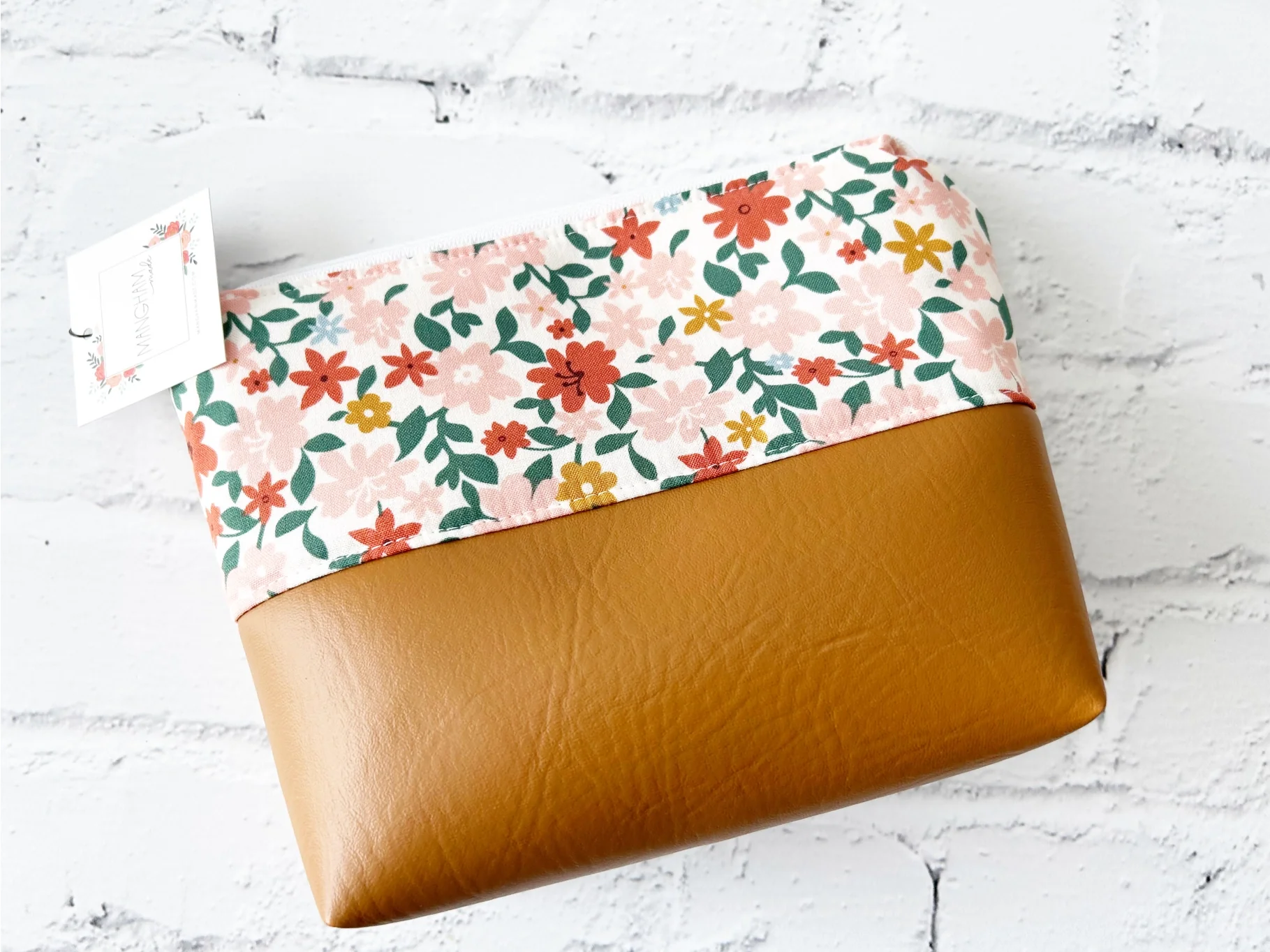 Makeup Bag with Vegan Leather Base - Image 3