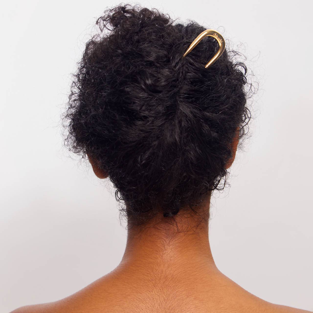 Metal French Hair Pin 1pc- Gold - Image 4