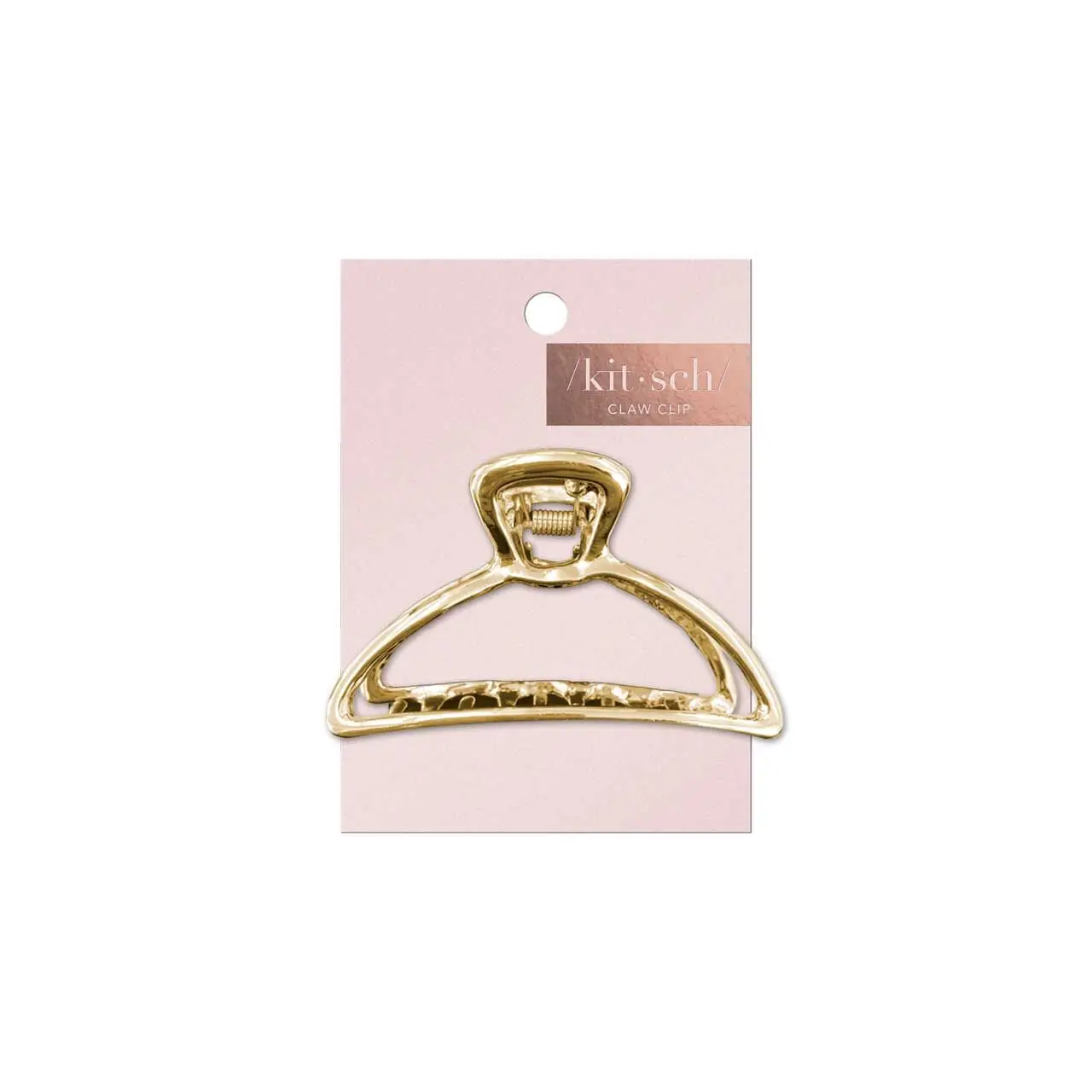 Open Shape Claw Clip - Gold - Image 3