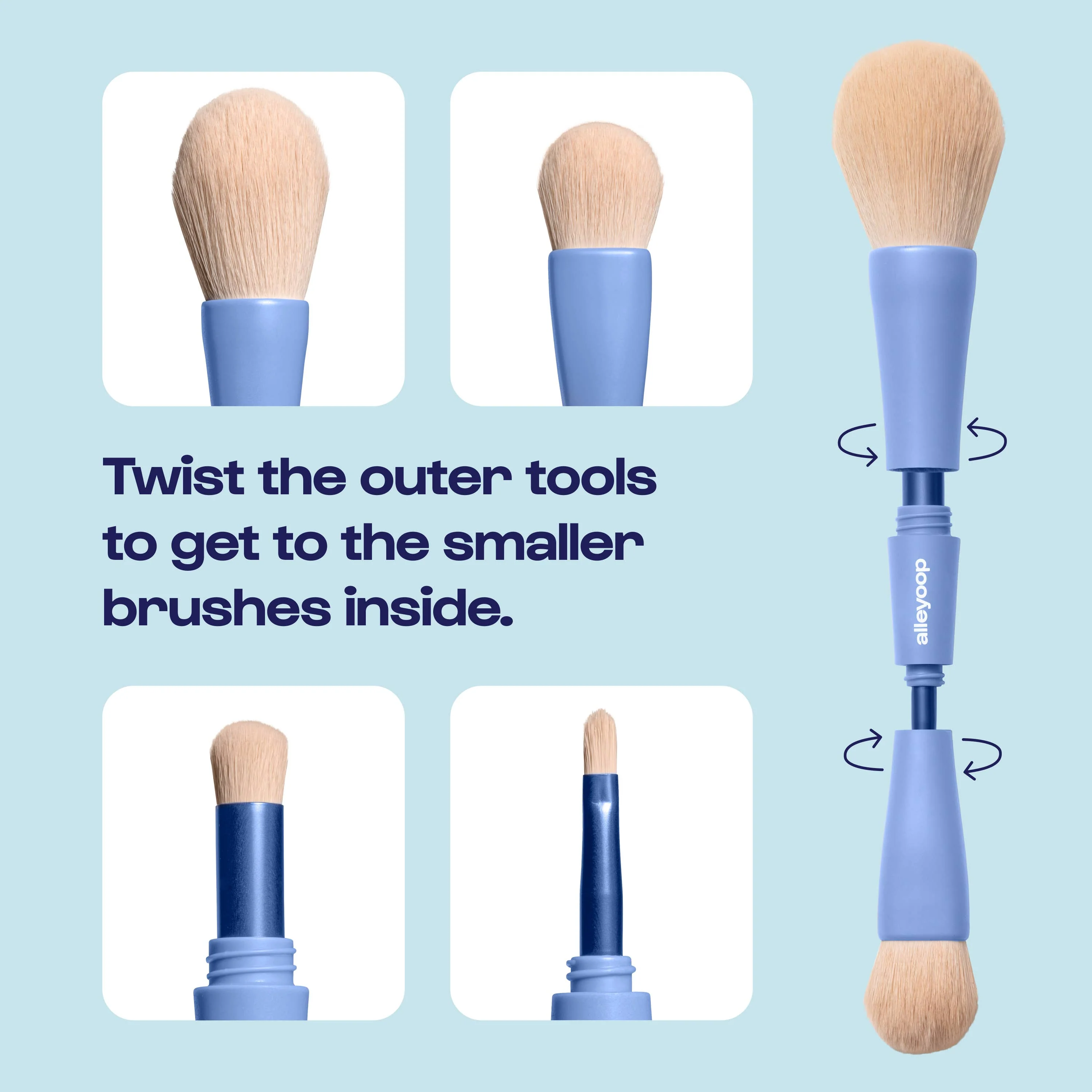 Overachiever - 4-in-1 Makeup Brushes - Image 5