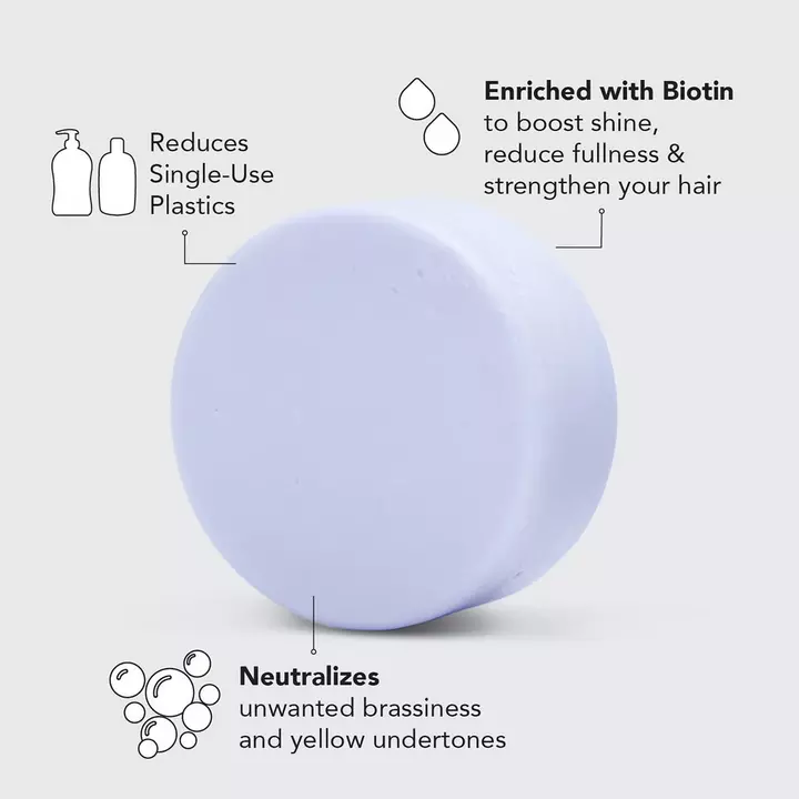 Purple Toning Solid Conditioner with Biotin - Image 4