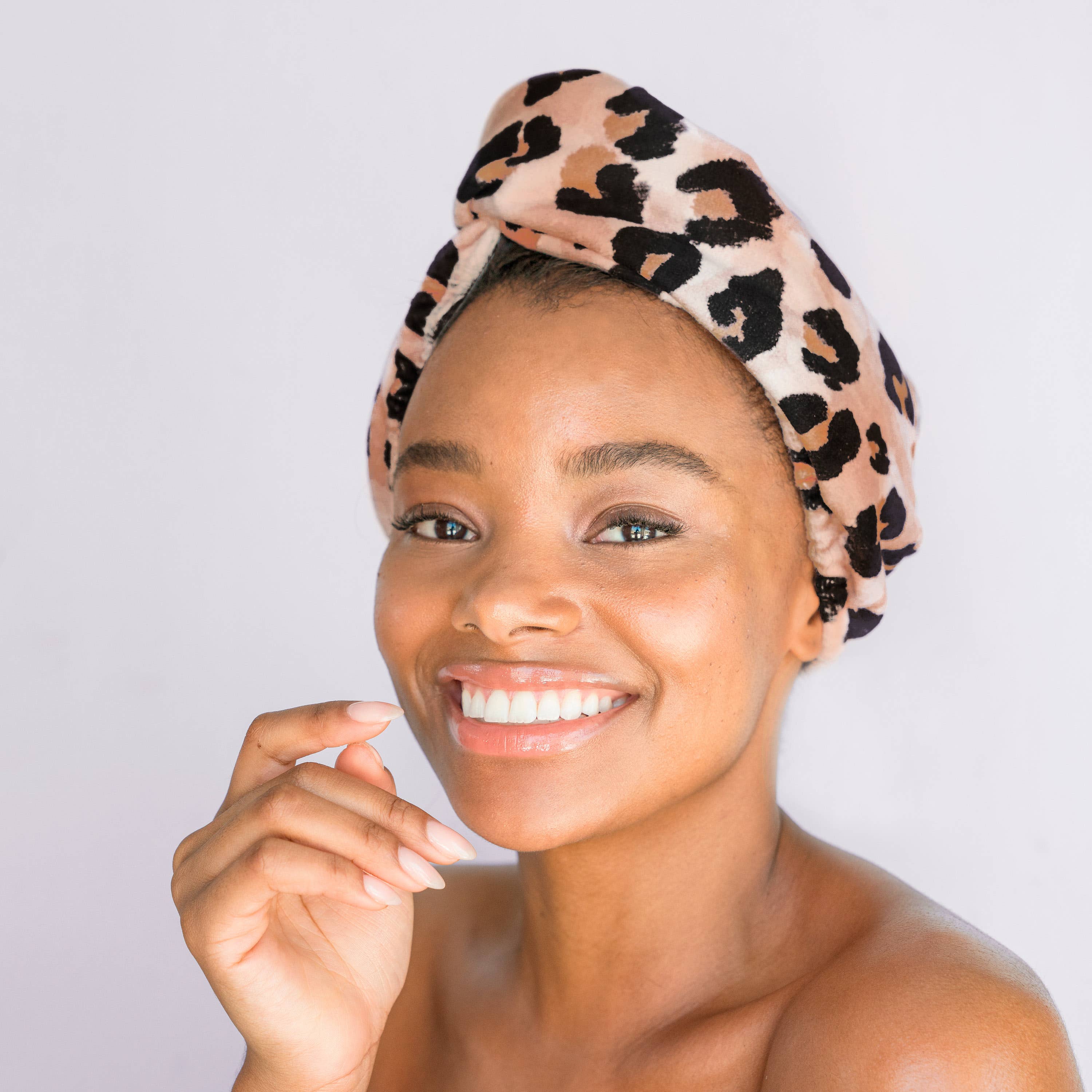 Quick Dry Hair Towel - Leopard - Image 2