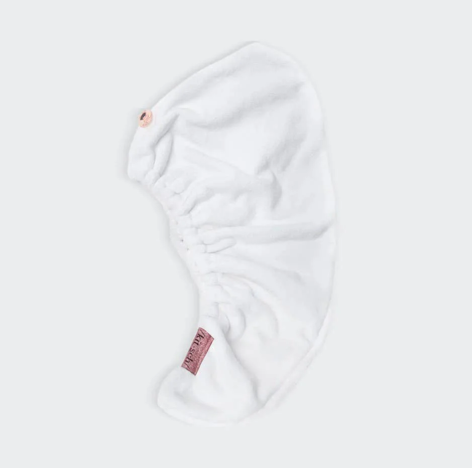 Quick Dry Hair Towel - White - Image 3