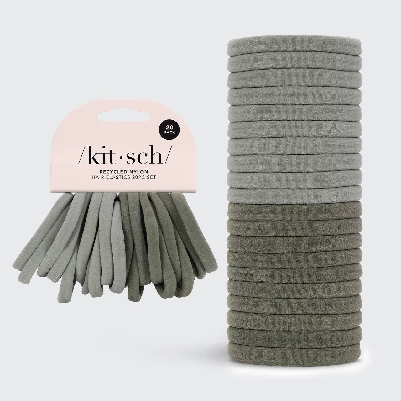 Recycled Nylon Hair Elastics - 20 PC Set - Image 16