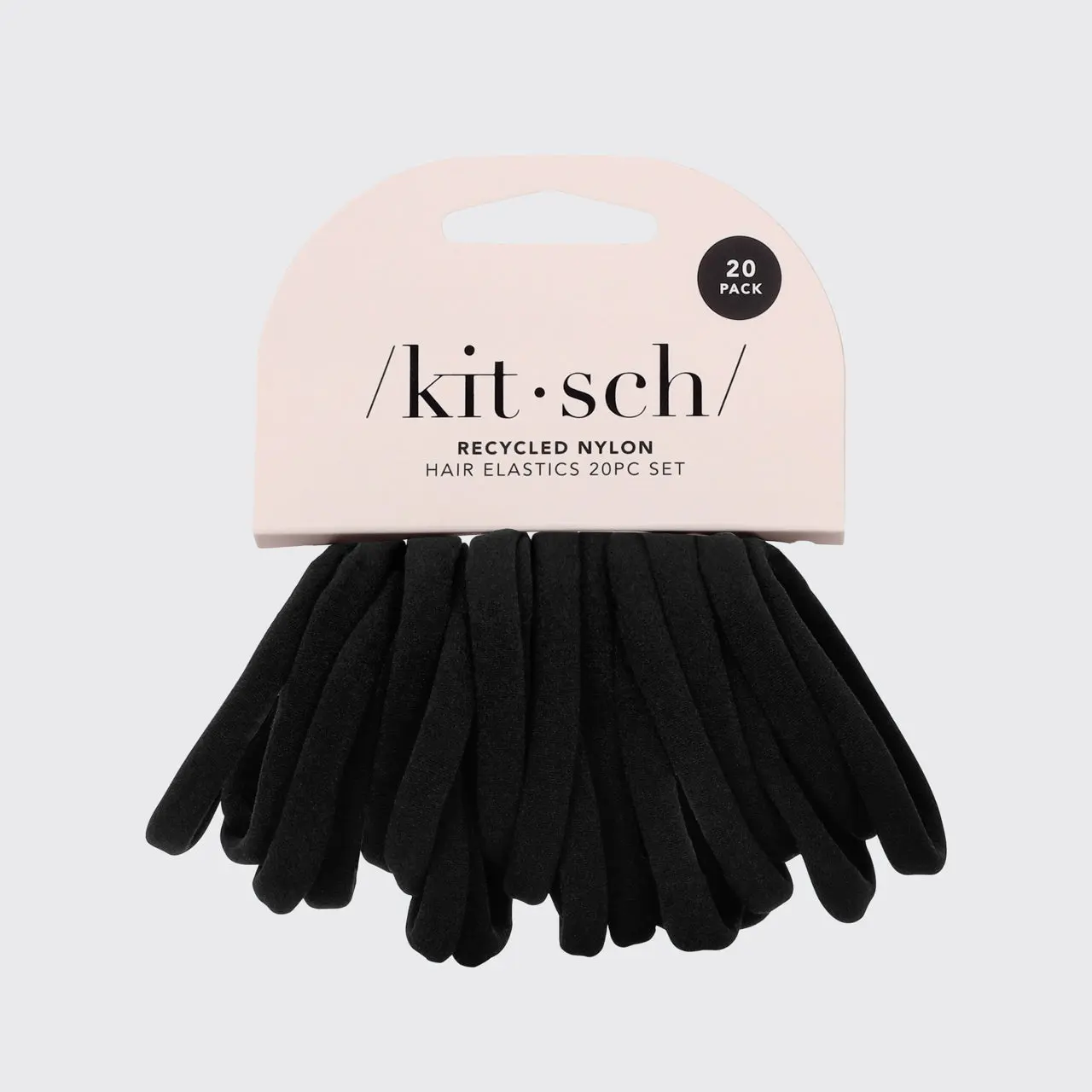 Recycled Nylon Hair Elastics - 20 PC Set - Image 3