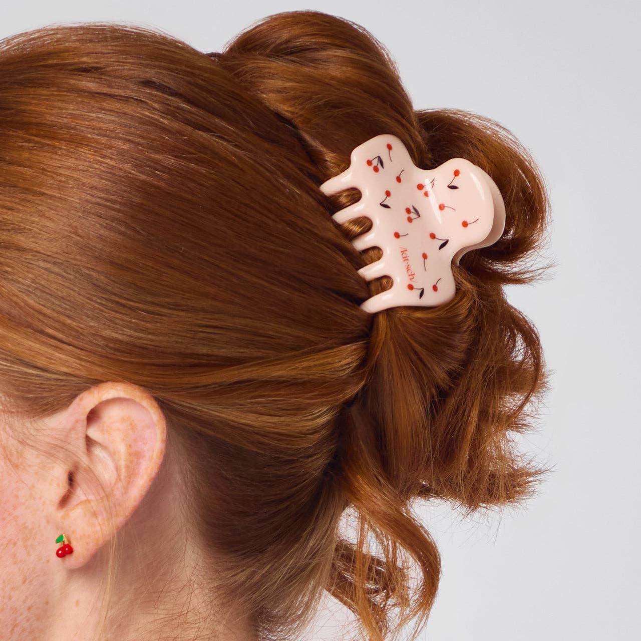 Recycled Plastic Medium Cloud Clip - Cherry Print - Image 2