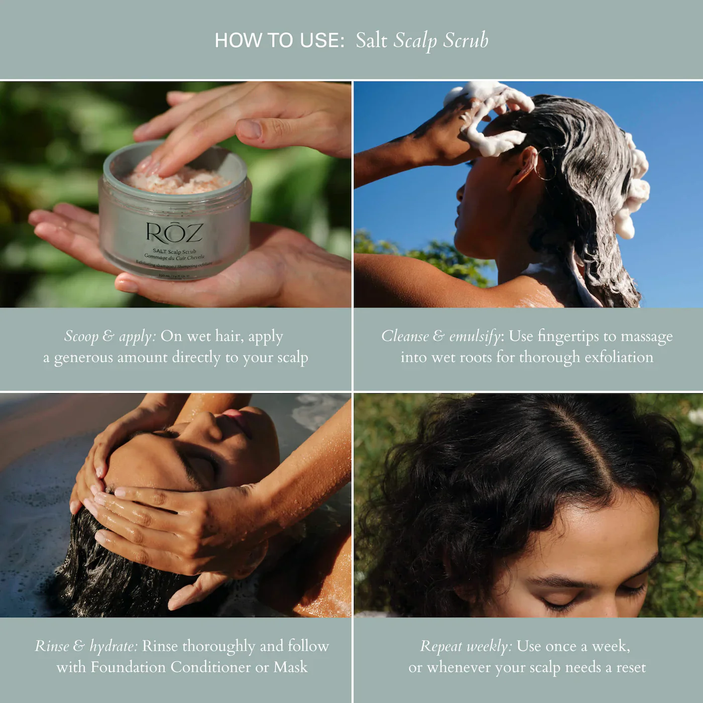 Salt Scalp Scrub Exfoliating Shampoo - Image 3