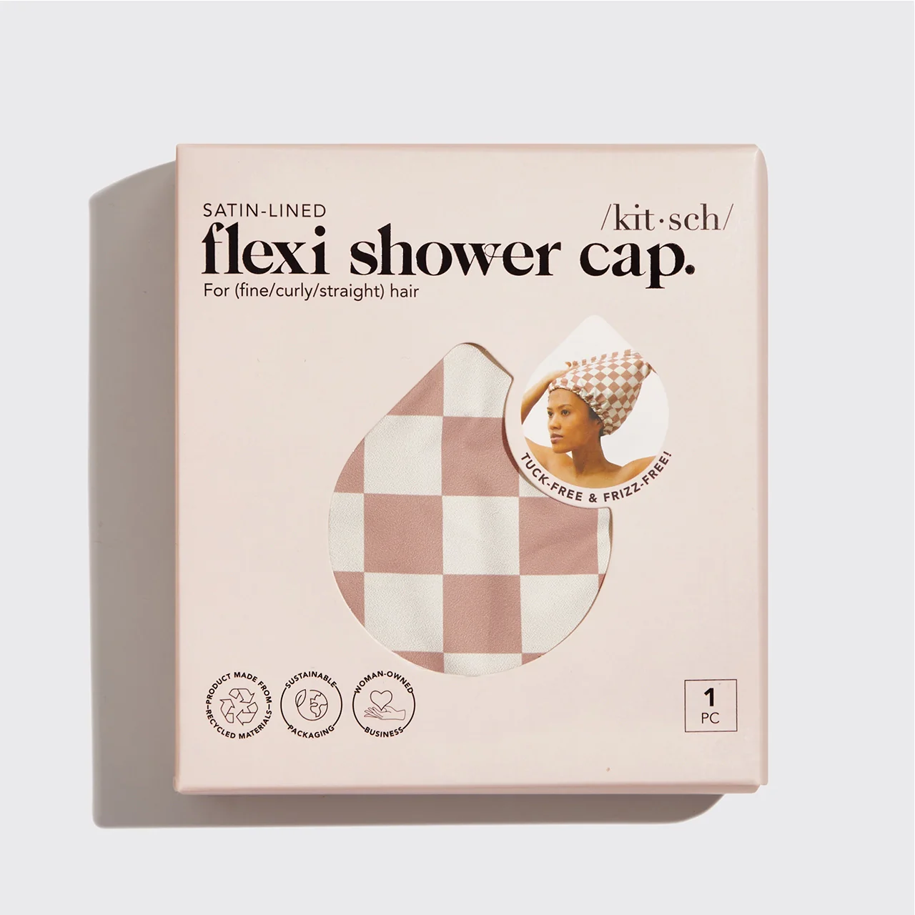 Satin-Lined Flexi Shower Cap - Image 8