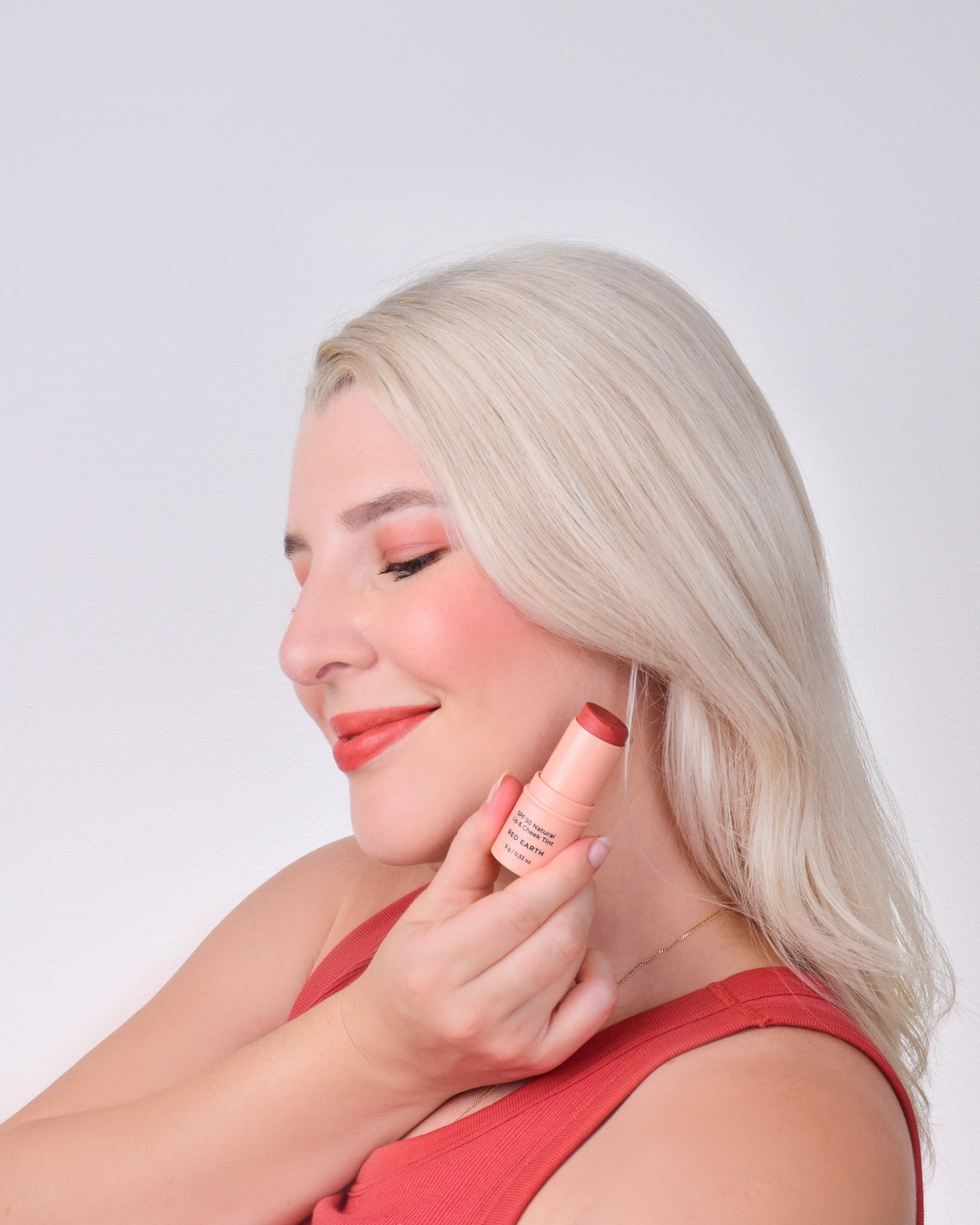 SPF 50 Natural Lip & Cheek Tint - Red Earth - Image 2