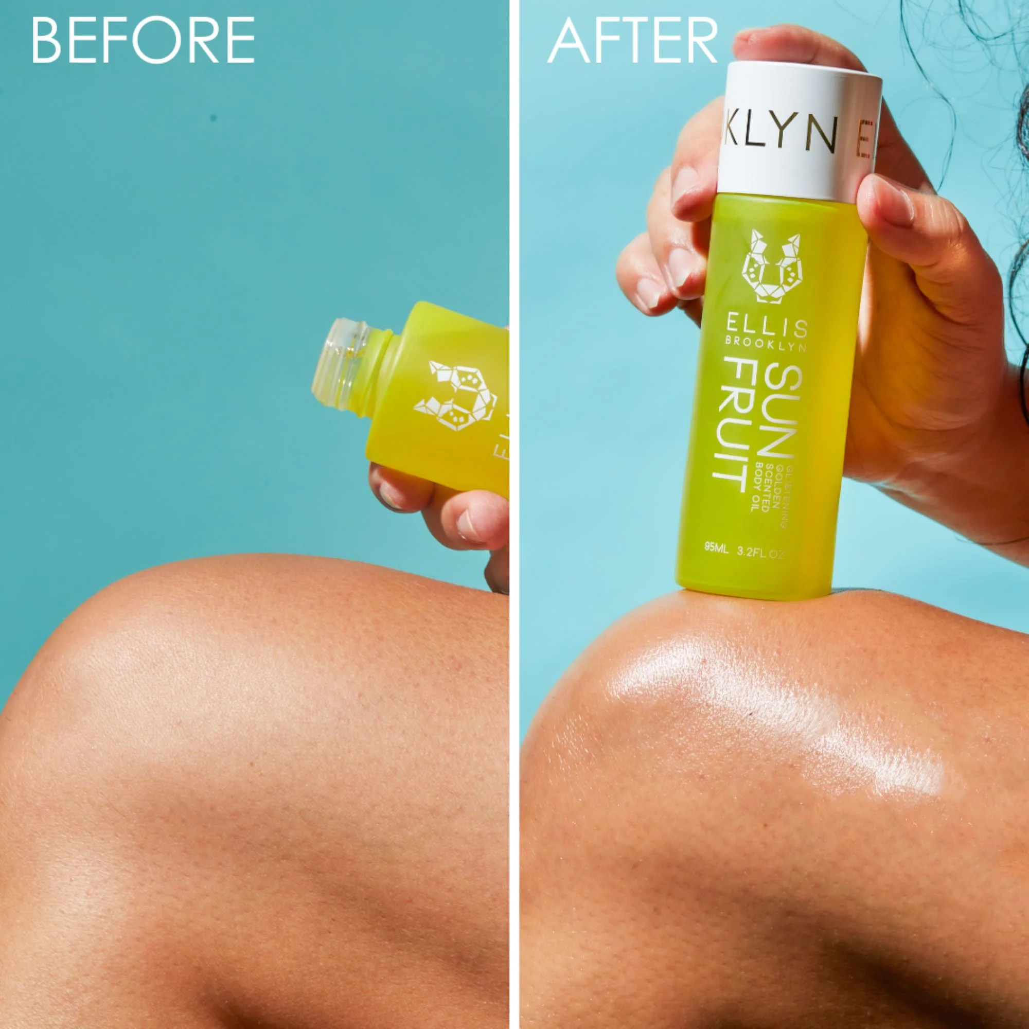 Sun Fruit Glistening Golden Scented Body Oil - Image 3