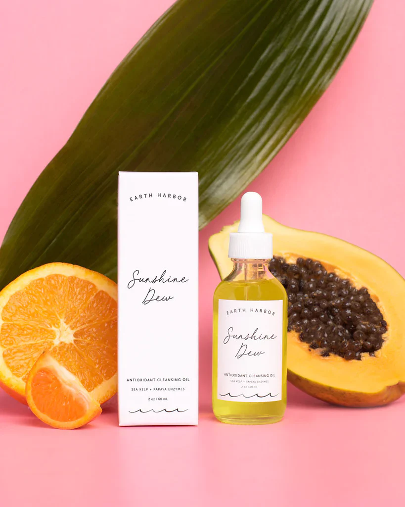 Sunshine Dew Antioxidant Cleansing Oil with Sea Kelp + Papaya Enzymes - Image 3