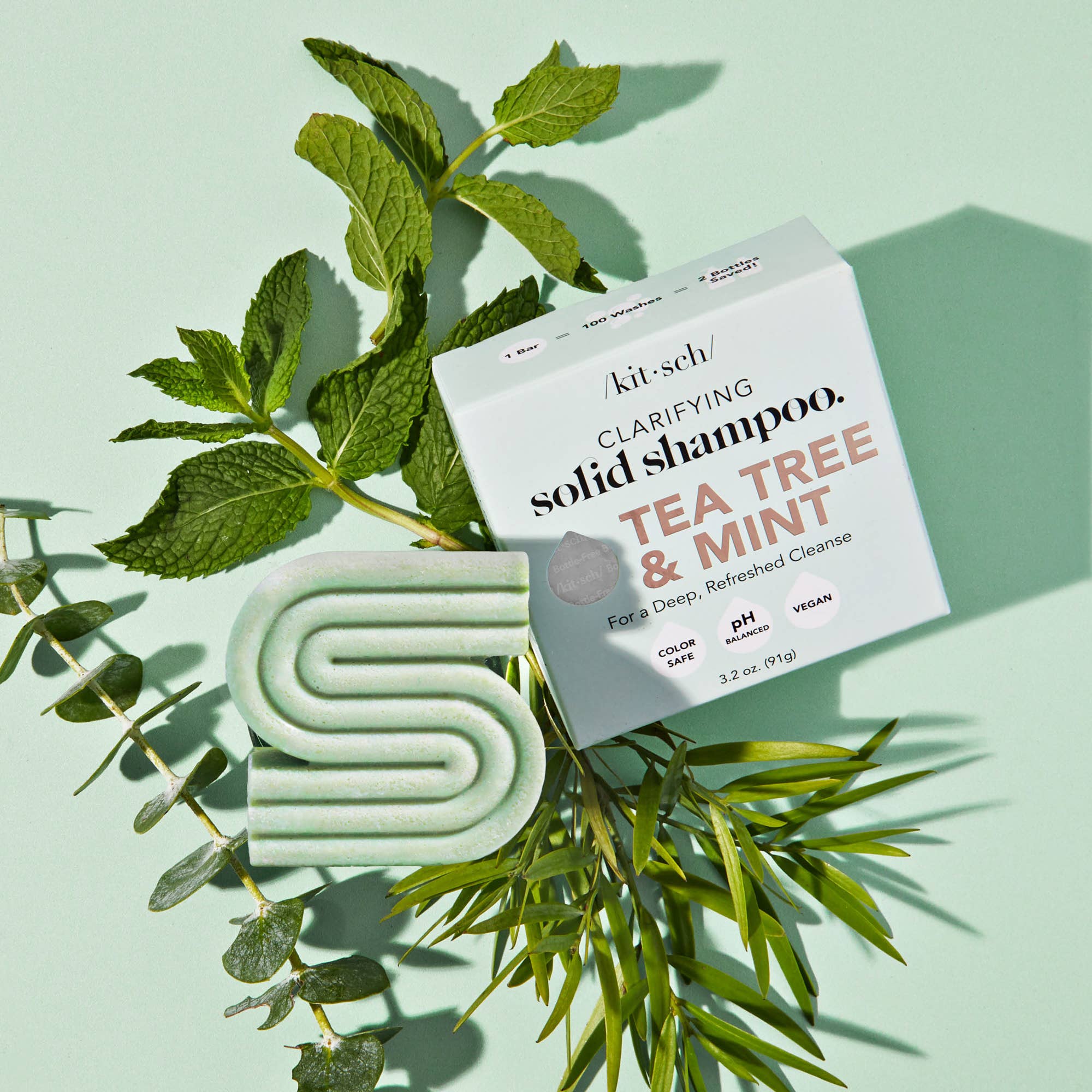 Tea Tree + Mint Clarifying Shampoo Bar - Image 3