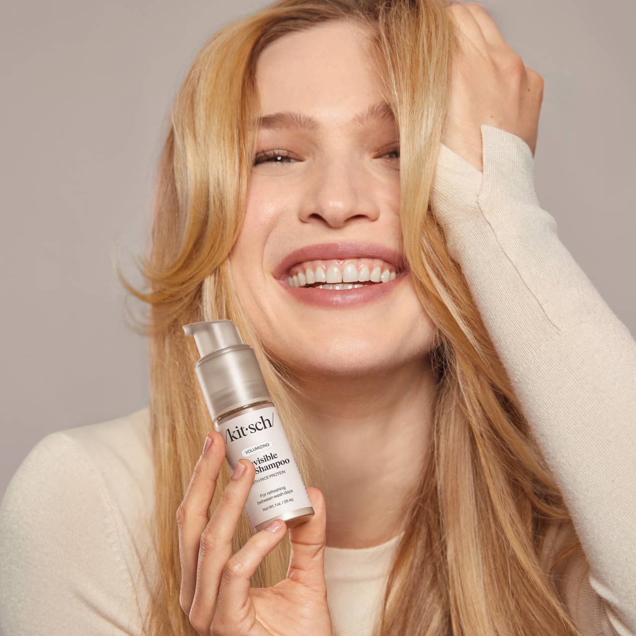 Volumizing Rice Protein Dry Shampoo - Invisible 1 oz - Image 2