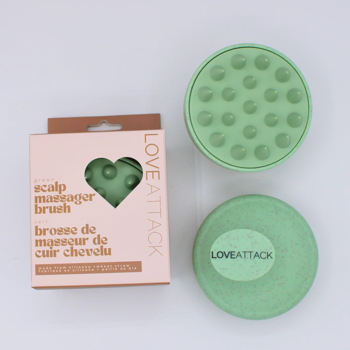 Wheat Straw + Silicone Scalp Massager Shampoo Brush - Image 8