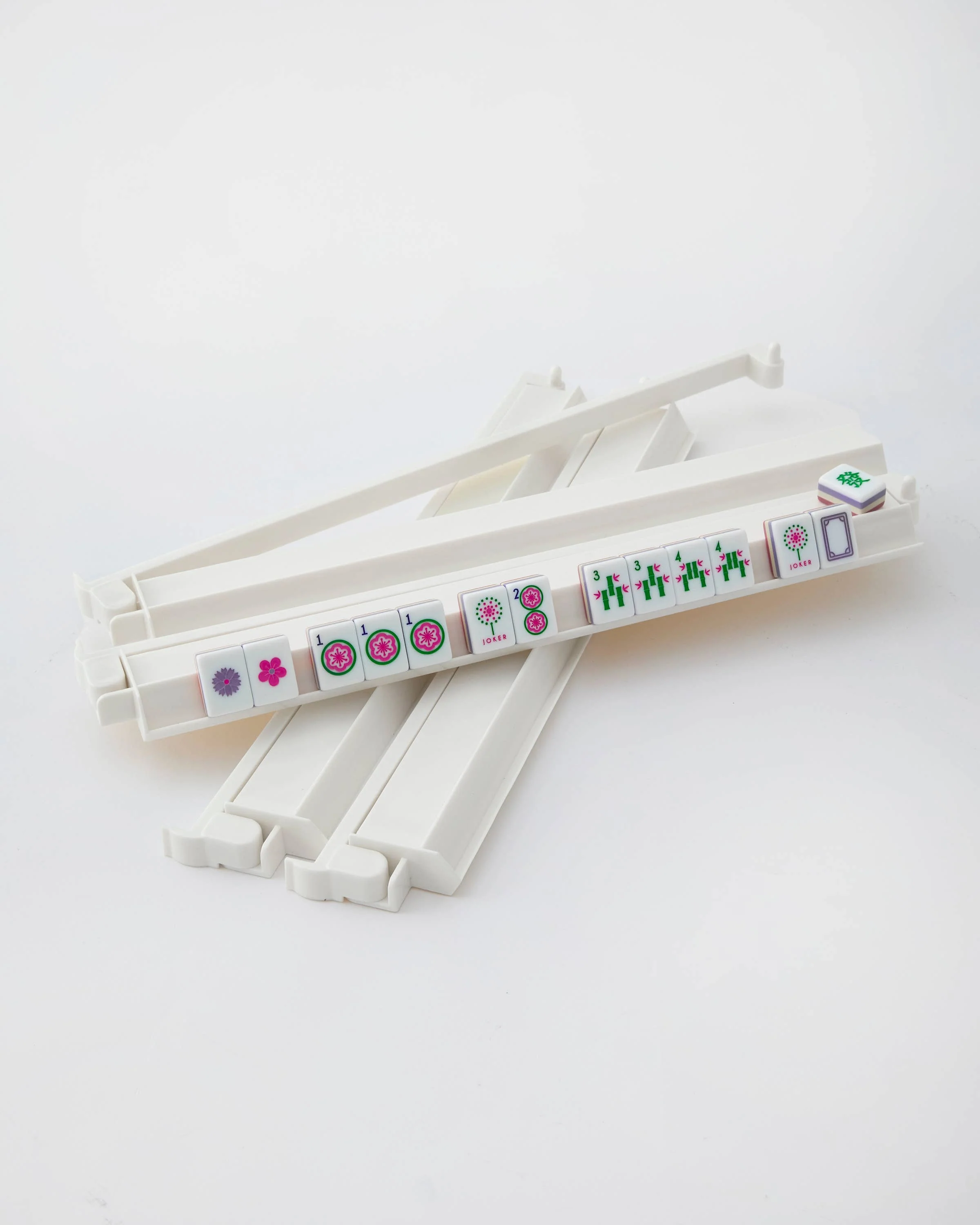 White Acrylic Rack and Pusher Set - Image 3