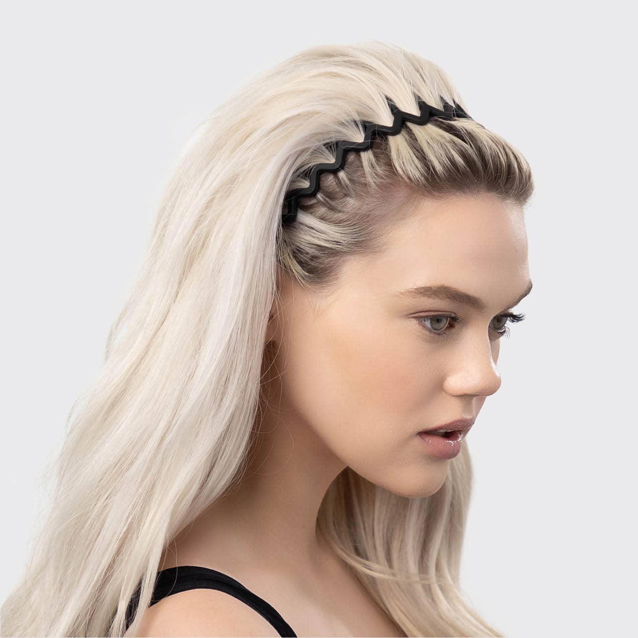 Zig Zag Headband 2pc - Black & Tort - Image 5